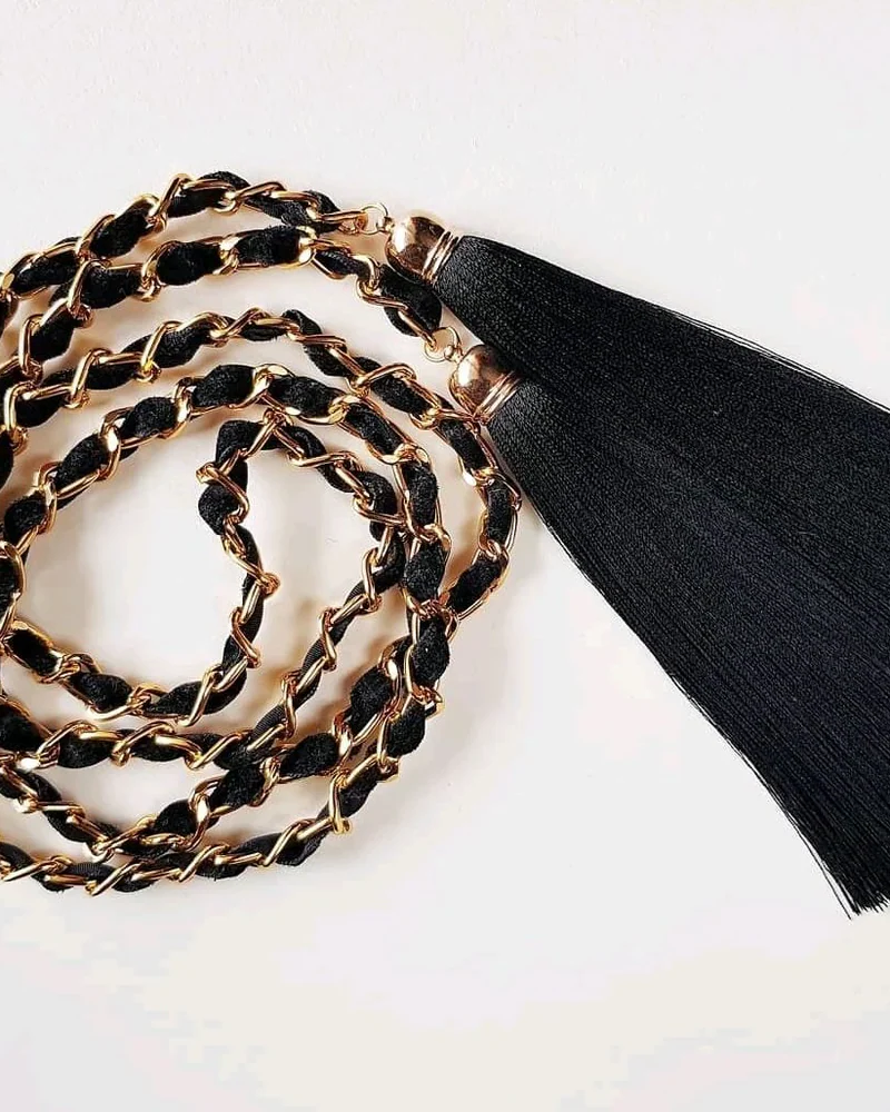 Пояс "Gold Chain Tassels"