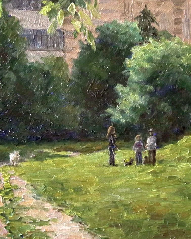 Летние прогулки. Серия работ маслом