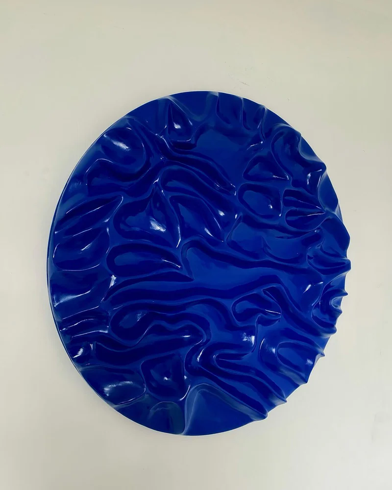 объемное панно синего цвета. Интерьерная картина в синем цвете