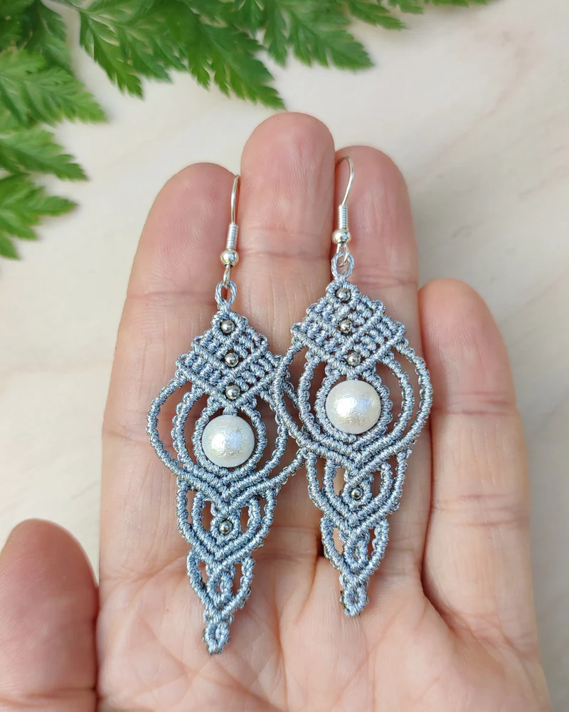 Серьги ЖИва серебристые с майоркой