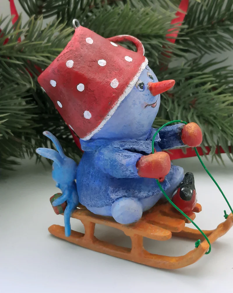 Ёлочная игрушка «СНЕГОВИК-9»