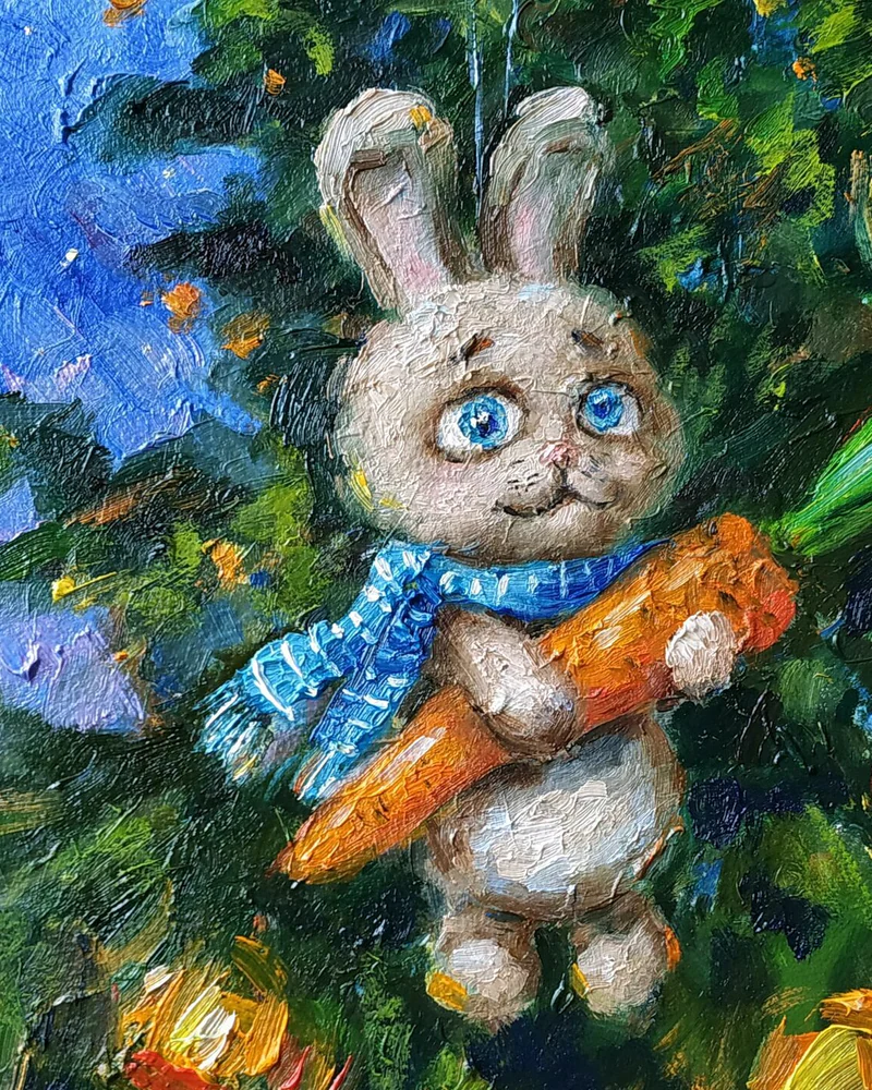 Серия "Новогодние игрушки" картины маслом новогодние
