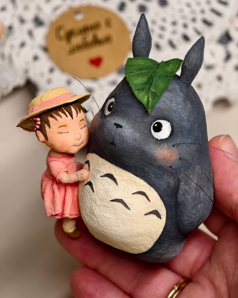 Ватная ёлочная игрушка "Лесной дух"