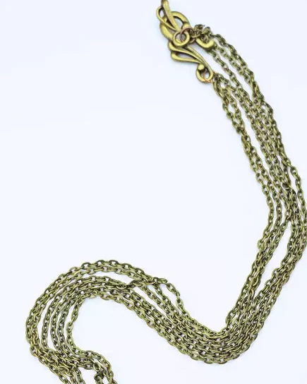 Авторский кулон со змеевиком и Swarovski