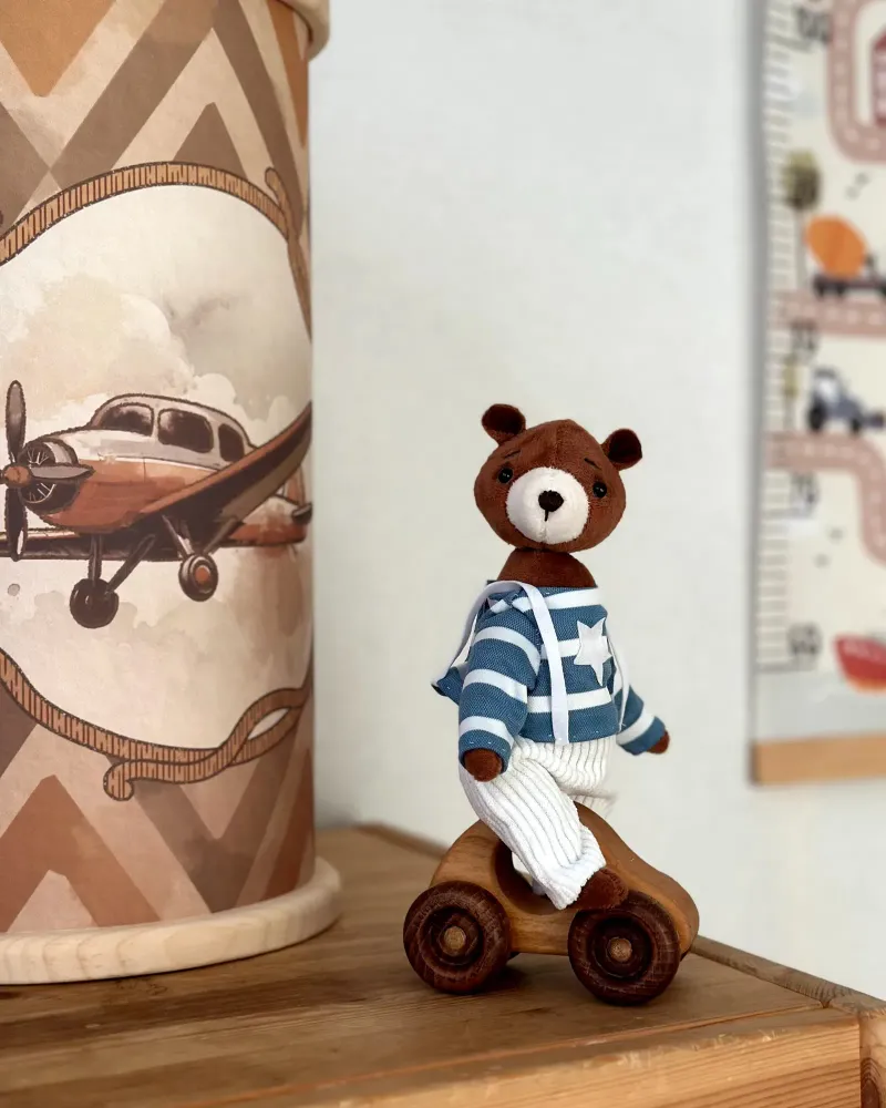 Коричневый мишка, 20 см