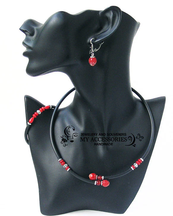 Серьги классические Клюковка