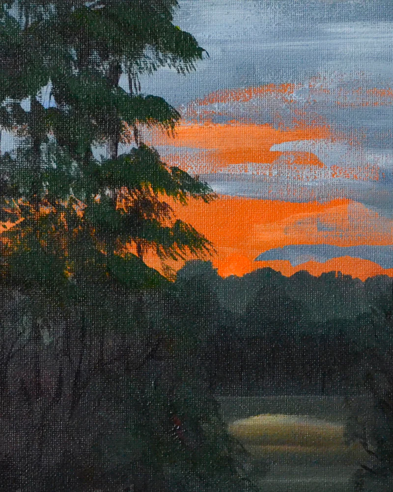 Картина. Пейзаж. Акрил/холст 20х20 см