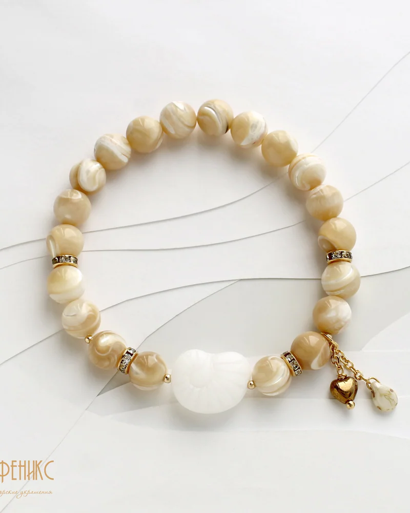 Браслет "Аммонит" с Перламутром