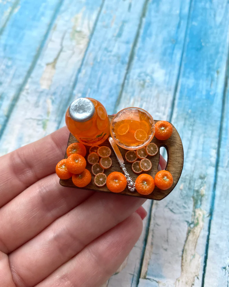 Кукольная Миниатюра «Апельсиновый джем 🍊»