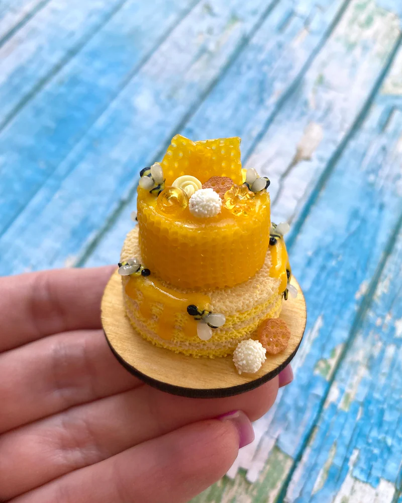 Кукольная Миниатюра «Медовый Торт 🍯»