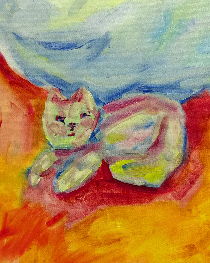 Человек и Кошка (2 эскиз)