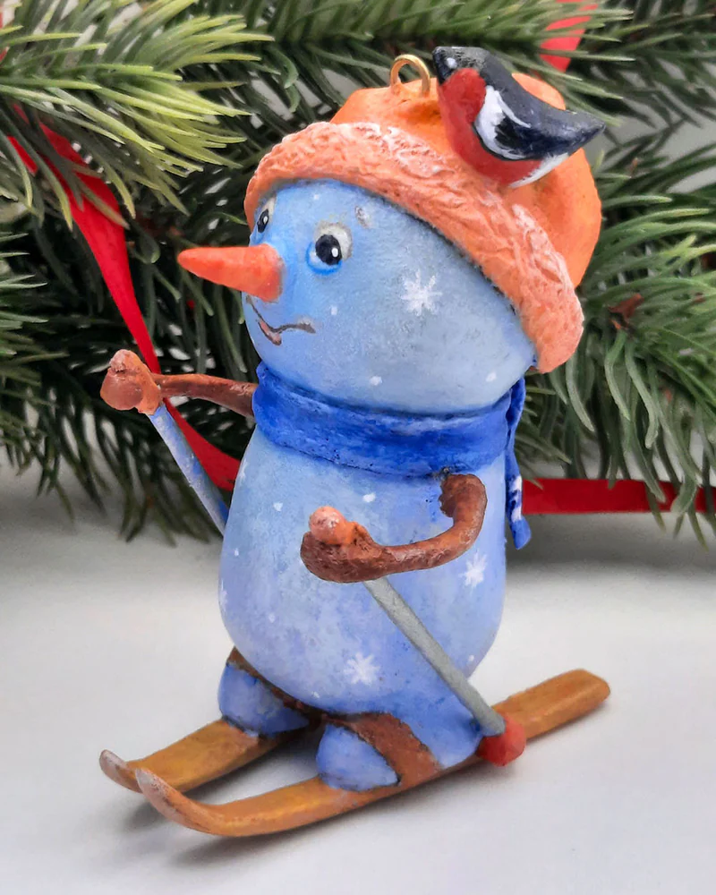 Ёлочная игрушка «СНЕГОВИК-2»
