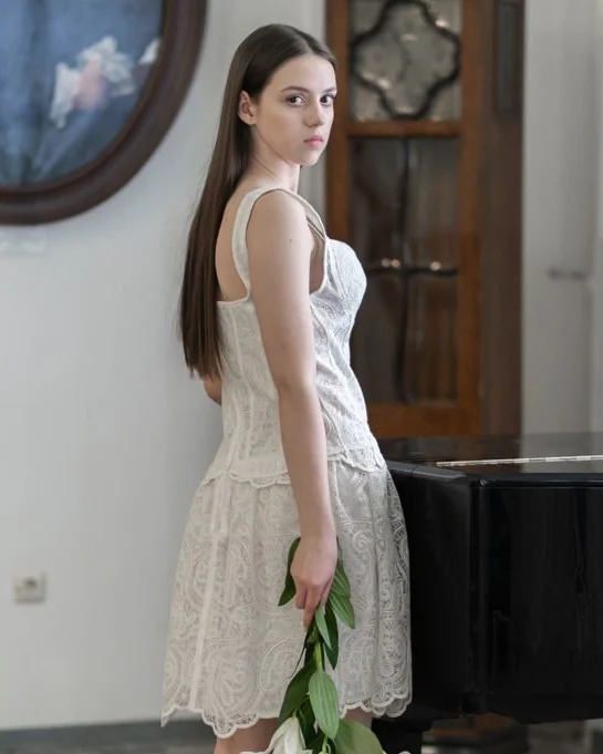 Платье Русские узоры, корсаж, хлопок