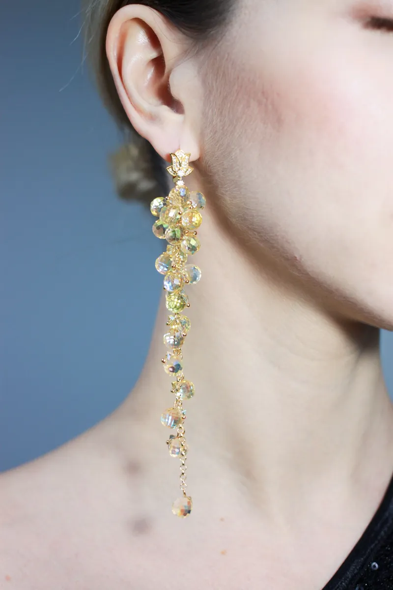 Серьги с асимметрией «Золото» — Основной