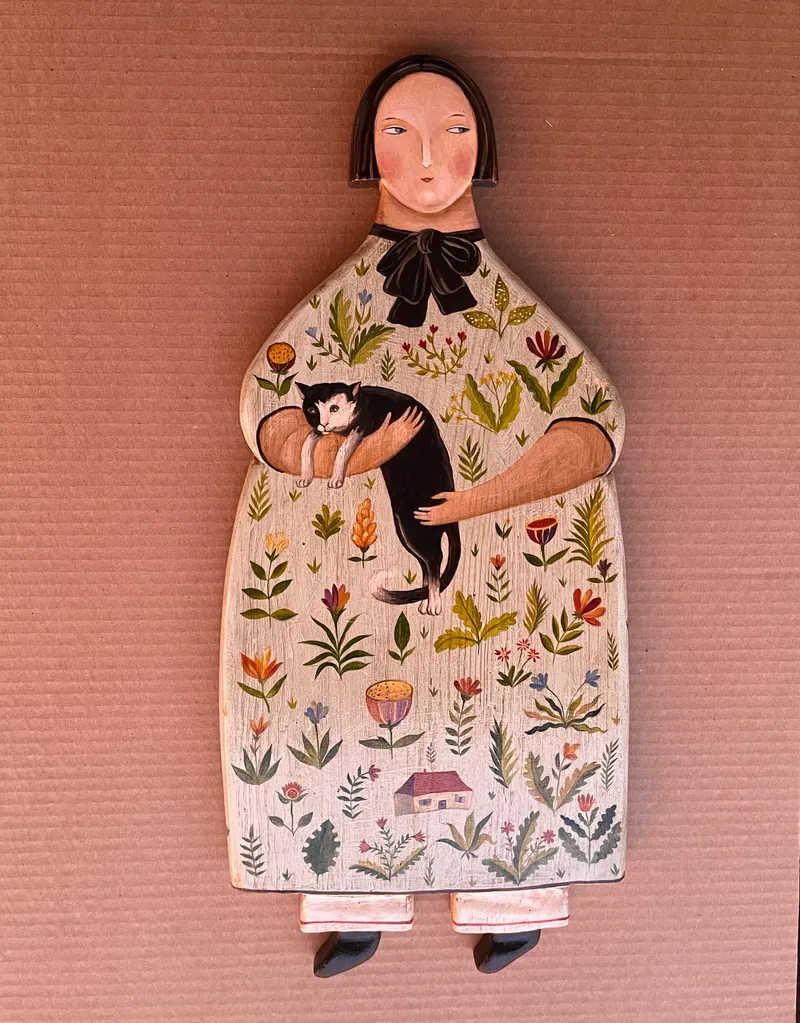 Девочка и кот