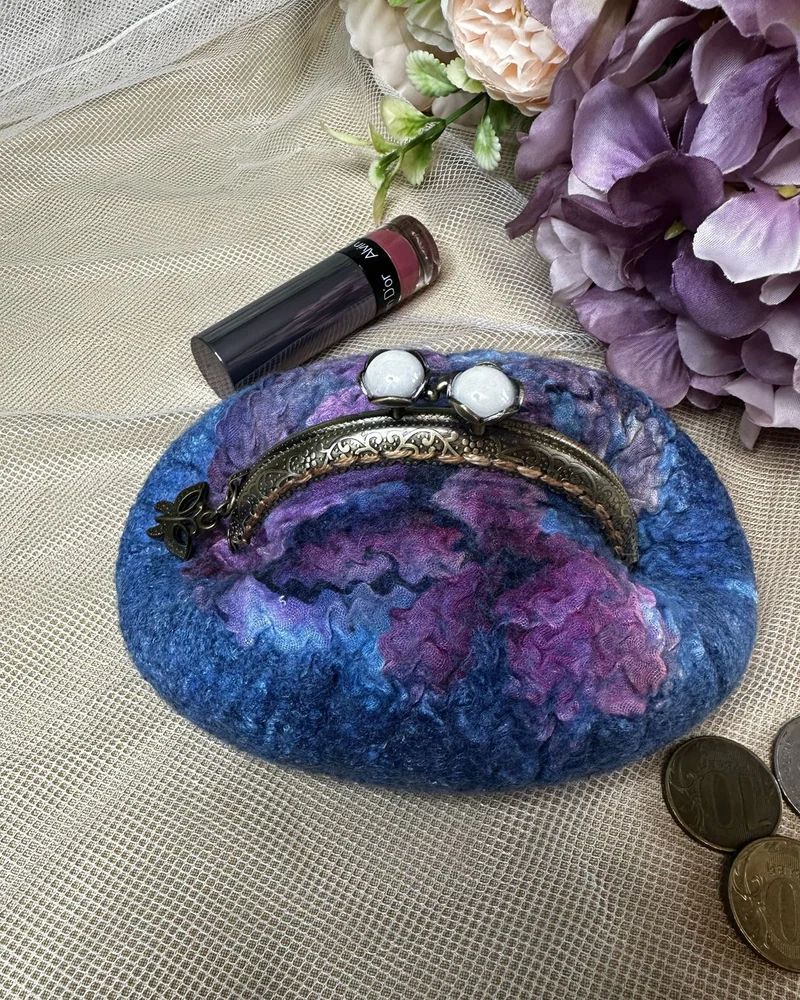 Косметичка маленькая, кошелек-монетница. Подарок для женщины. арт2