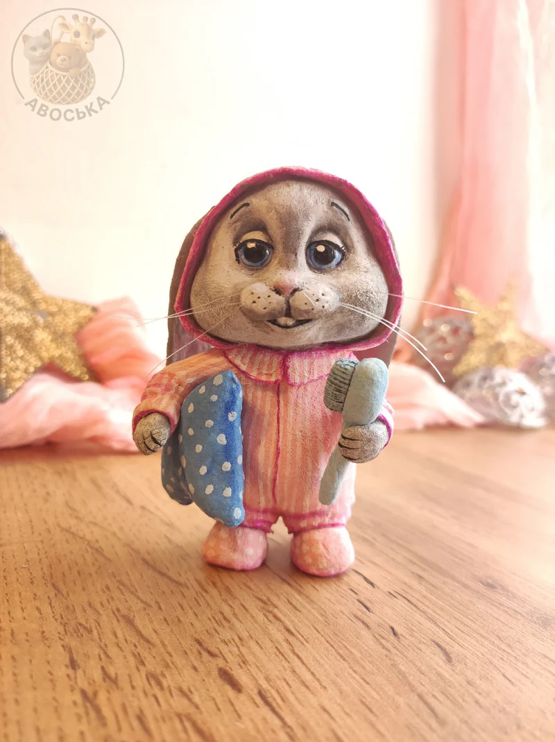 Ватная игрушка «Зайчик»