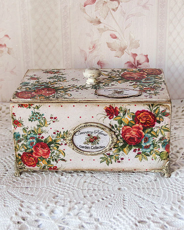 Винтажная шкатулка для чая и сладостей «Красивое чаепитие» — Основной