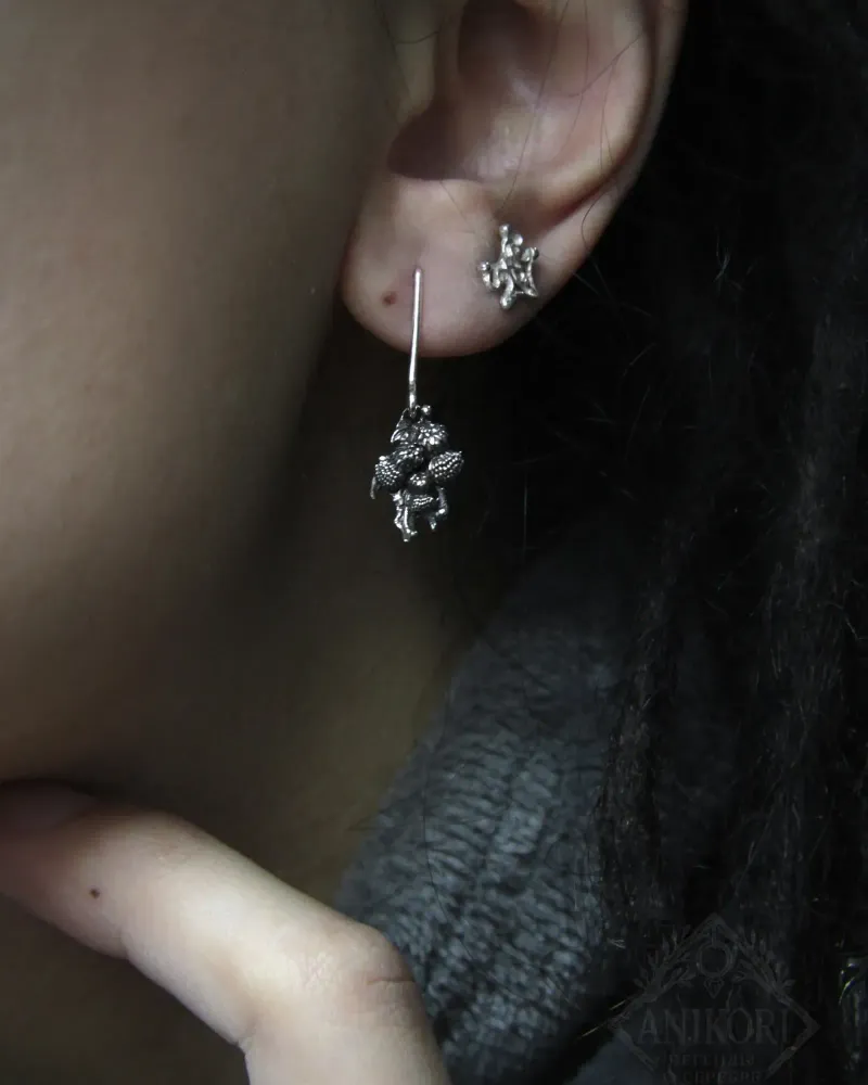 Серьги «Чертополохи»