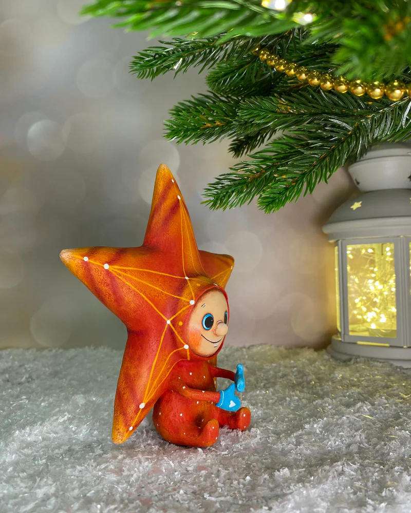 Ёлочная игрушка «Звезда на елку»