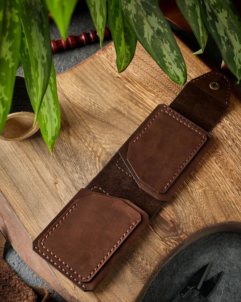 Кошелек из натуральной кожи HELFORD Compact — Коричневый
