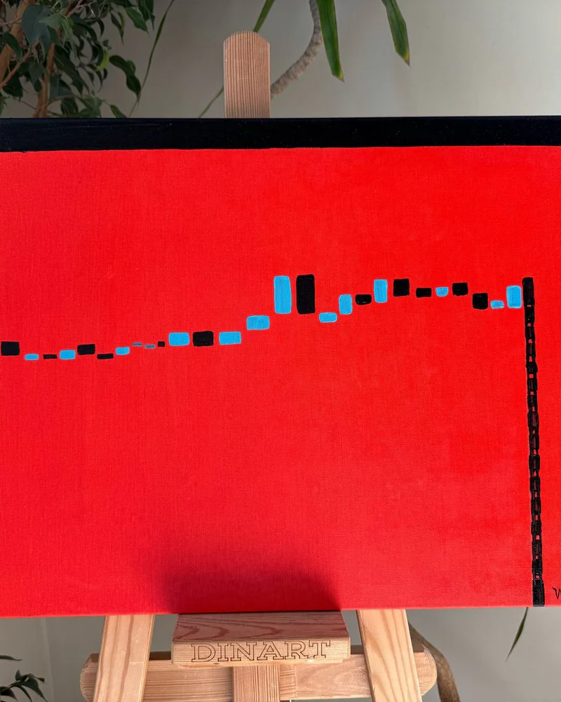 Картина маслом «Way» 40×60 см Кайдзен-сила маленьких шагов — Оригинал