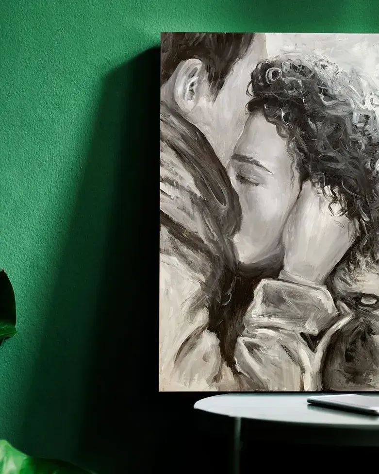 Встреча. Картина маслом 50×60 см — 50×60 см