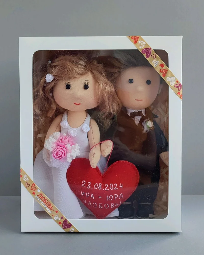 Кукла по фото Жених и Невеста, подарок на свадьбу, ручная работа — Основной