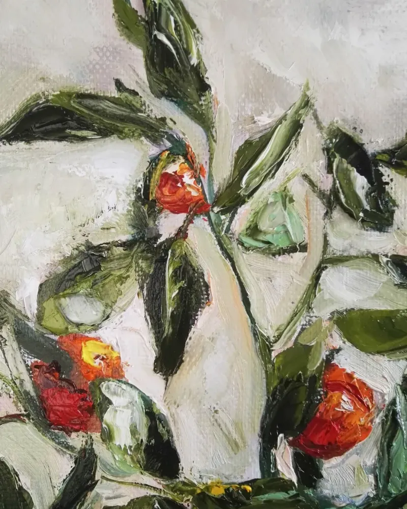 Мандариновое дерево. Картина маслом 50×60 см — 50×60 см