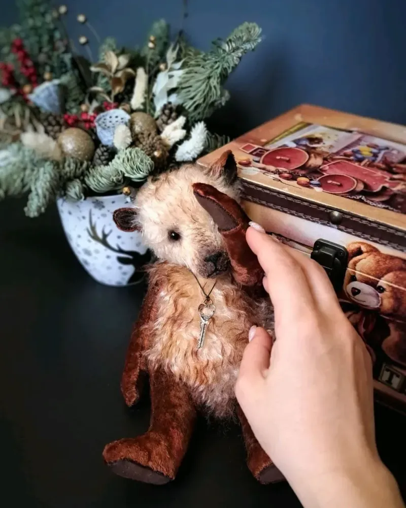 Мишка тедди Шурик, коричневый