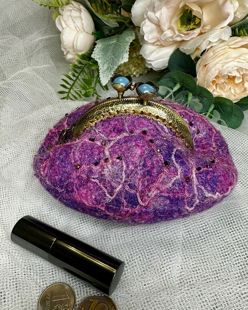 Монетница женская с фермуаром. Подарок женщине