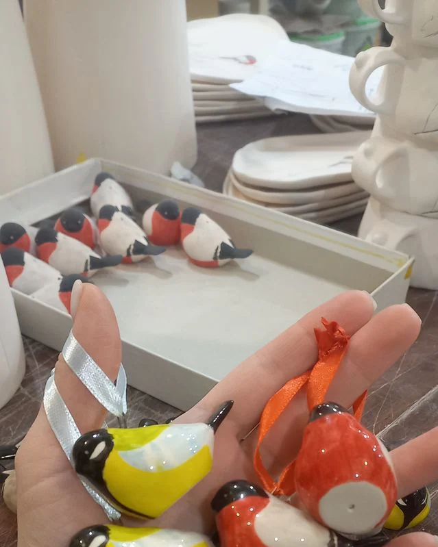 Расписная птичка, 5 см