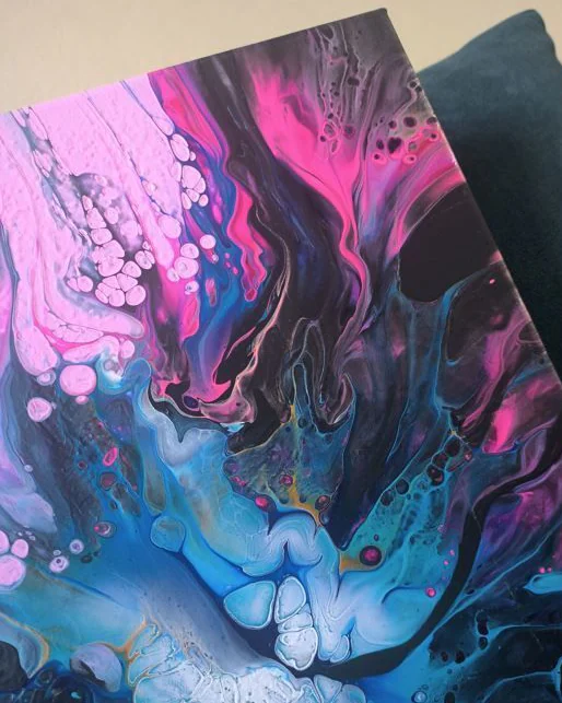 Картина Флюид арт (Fluid Art) 40х40 см