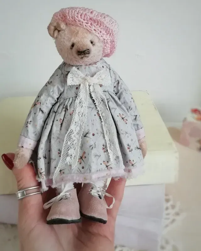 Мишка Тедди Молли, бежевый, 19 см