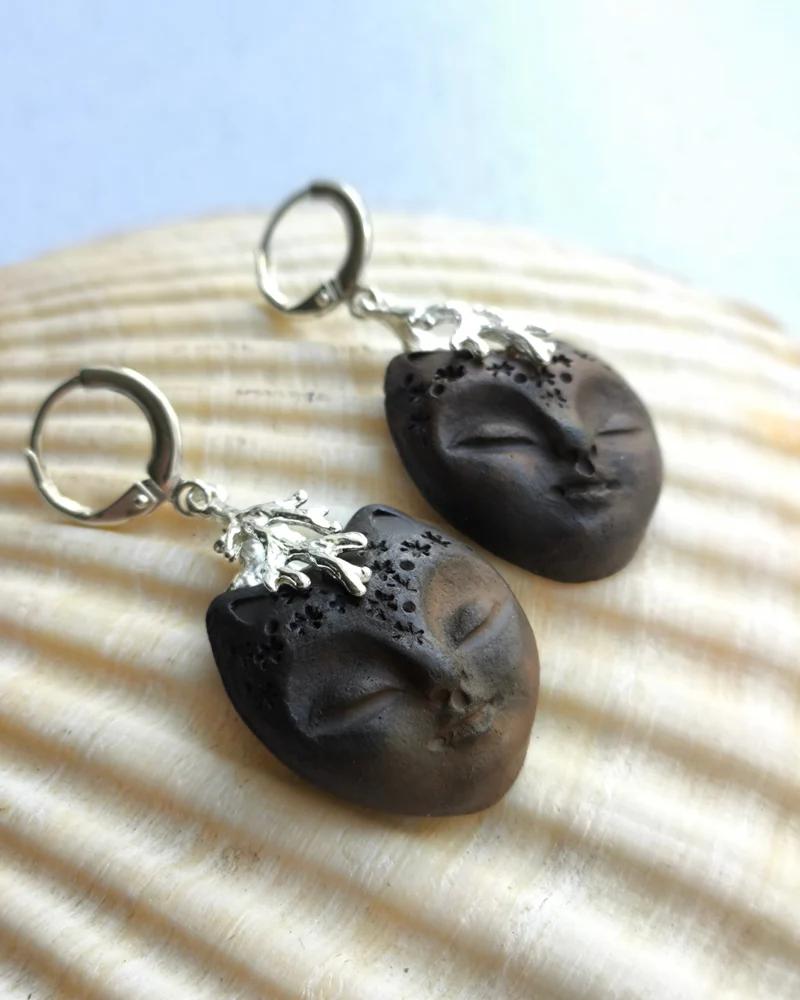 Серьги с кошками
