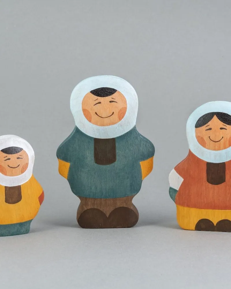 Вальдорфские фигурки людей — Семья эскимосов 3