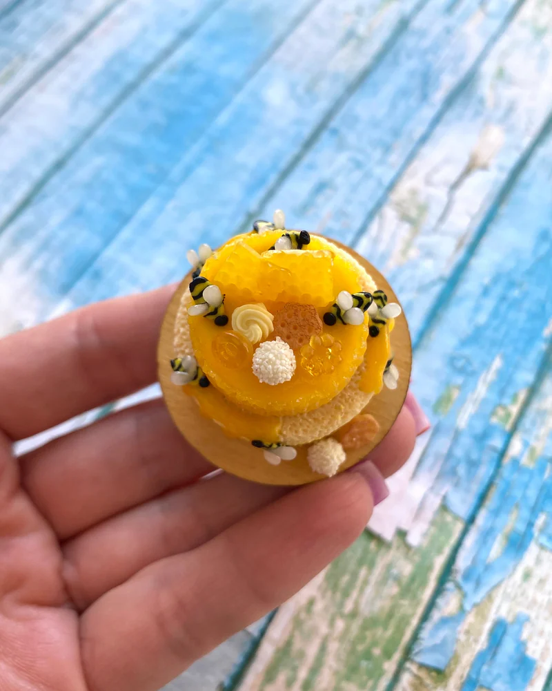 Кукольная Миниатюра «Медовый Торт 🍯»