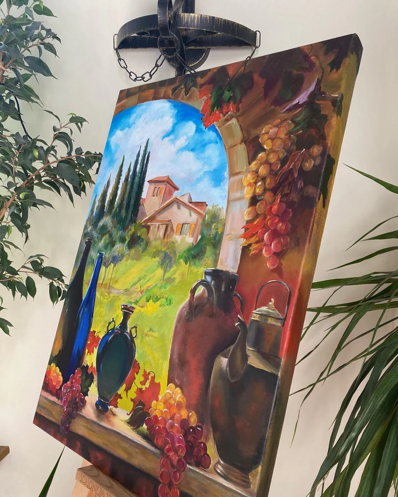 Картина маслом Пейзаж 50×70 см, южный пейзаж — Оригинал