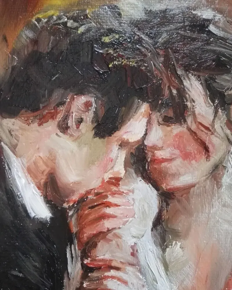 Свидание. Картина маслом 50×60 см — 50×60 см