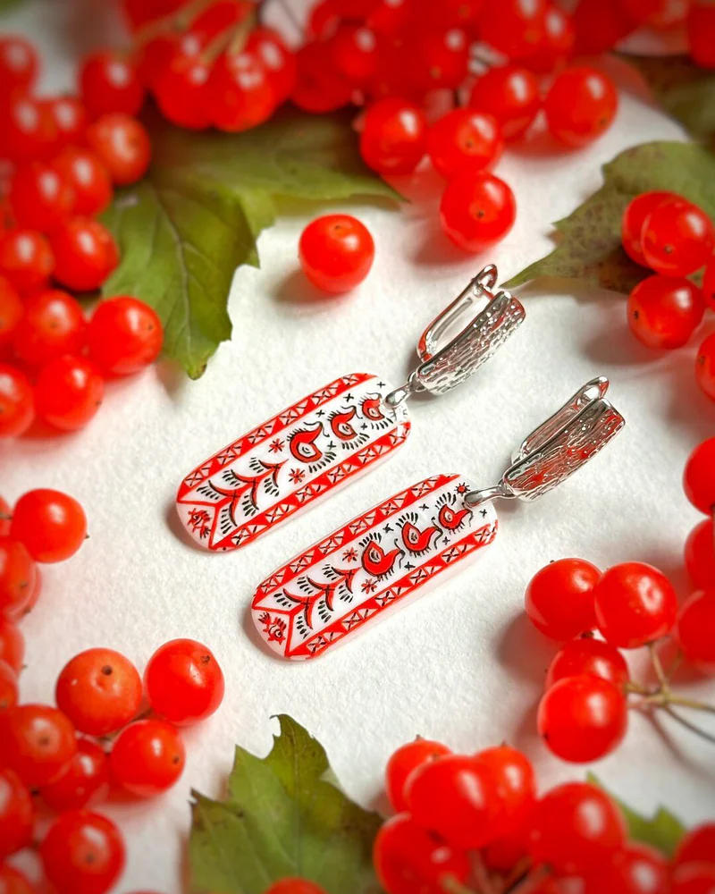 Серьги «Песни леса»