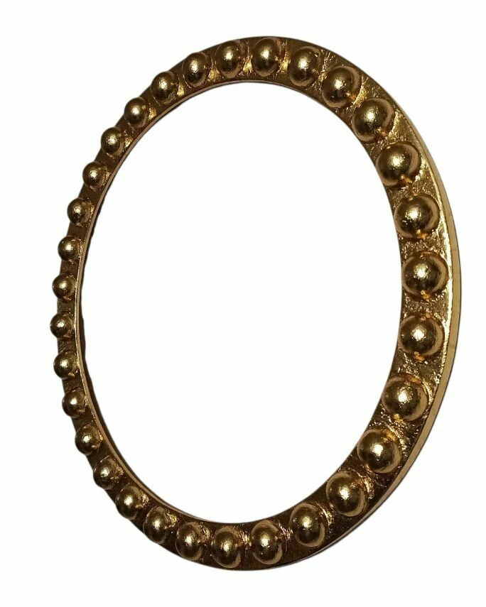Круглое зеркало Aztec gold D 73 см, золотой — Золотой