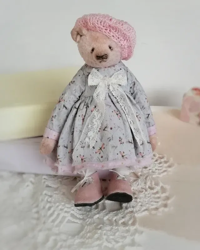 Мишка Тедди Молли, бежевый, 19 см