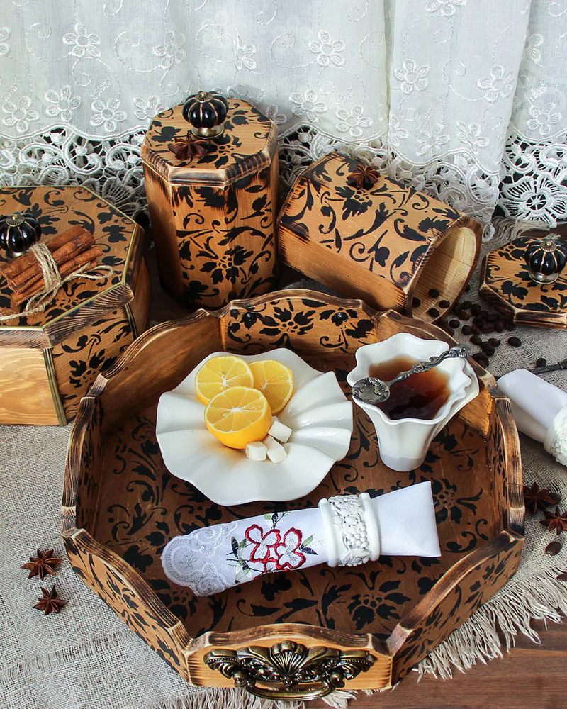 Набор для кухни/поднос и баночки для сыпучих «Amaretti» — Основной