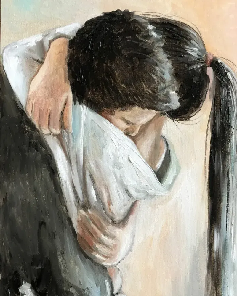Нежность. Картина маслом 30×50 см — 30×50 см