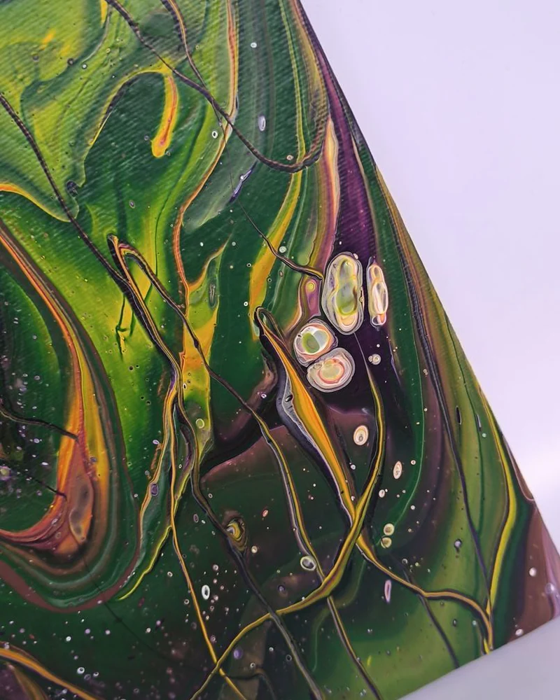 Картина жидким акрилом (fluid art) 30х50 см