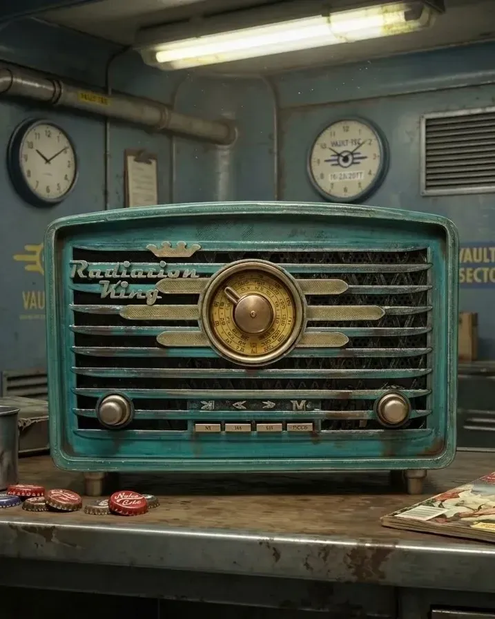 Радио Radiation King из вселенной Fallout, бирюзовое — Бирюзовое