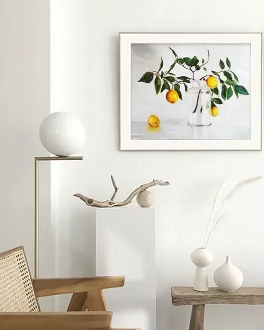 Лимоны в вазе. Картина маслом 40×50 см — 40×50 см