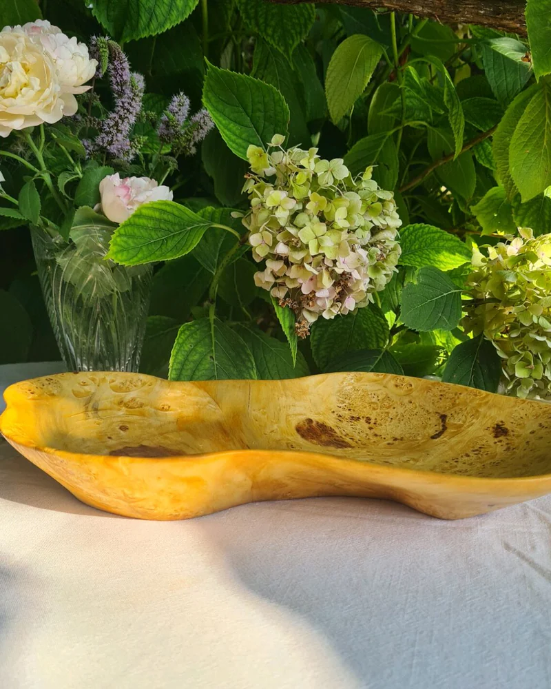 Блюдо для сервировки из капа клёна