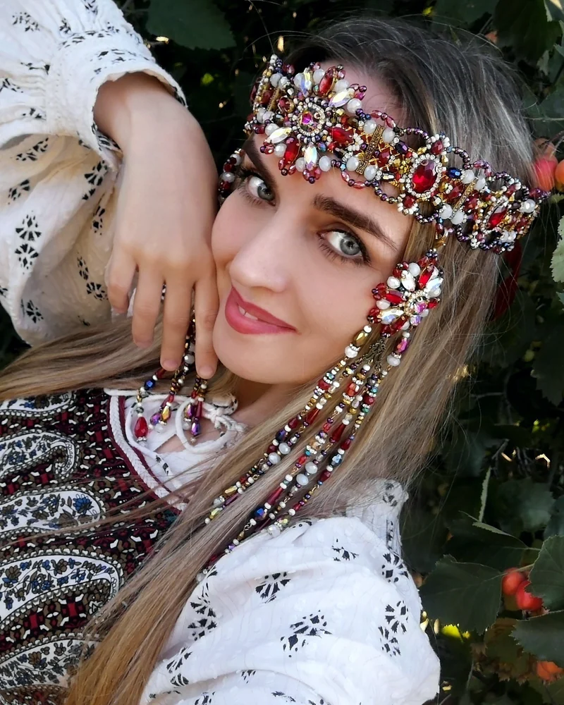 Очелье хрустальное "Мирослава"