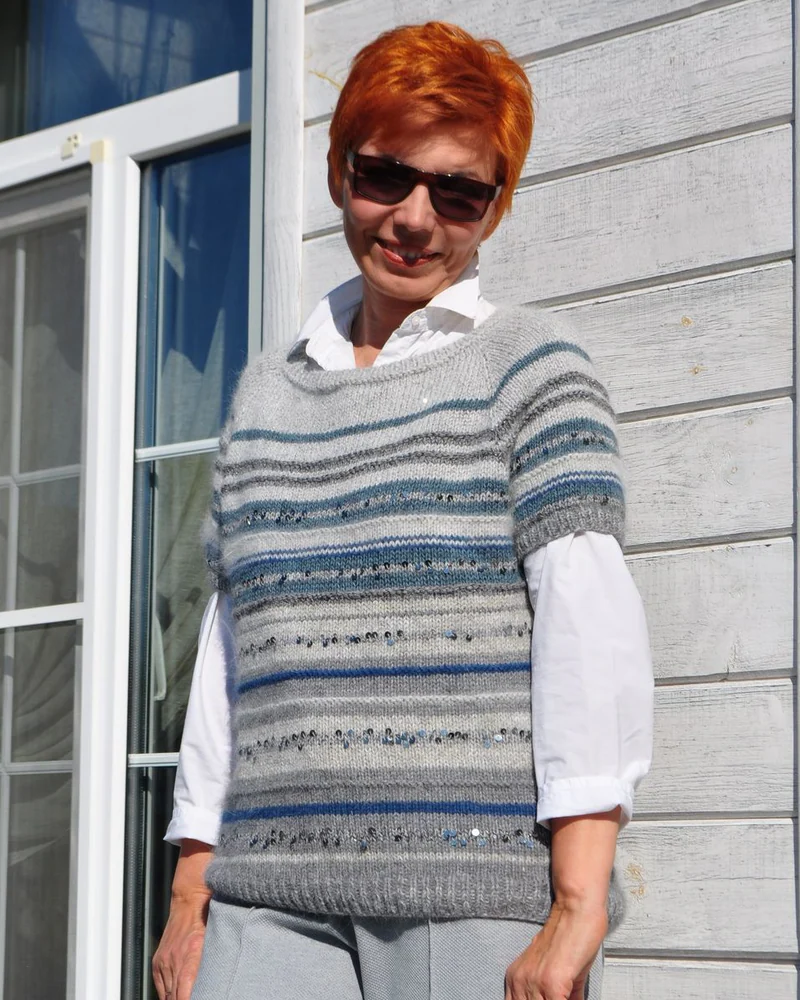 Жилет вязаный "Классика"